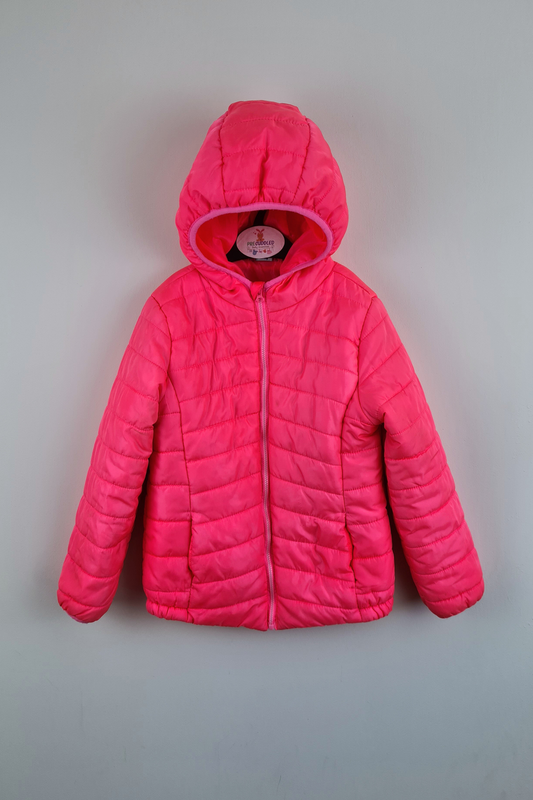 6-7 ans - Manteau matelassé rose léger