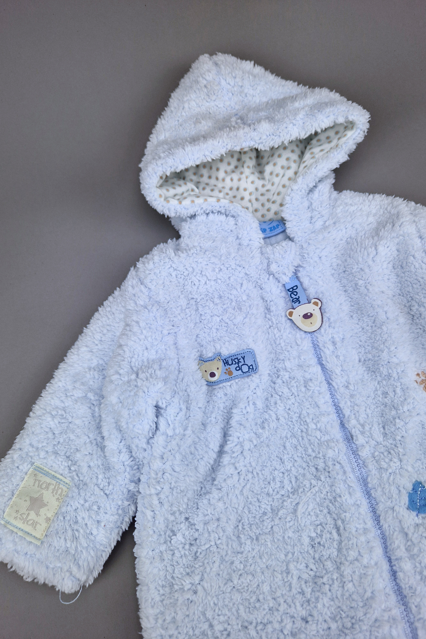 0-3m North Star Fleece Lined Pramsuit