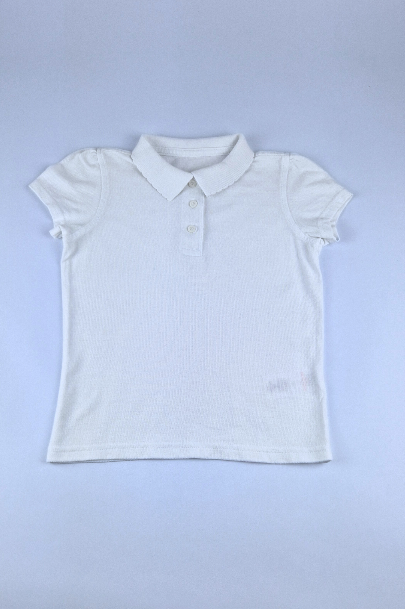 5-6y White Polo Shirt