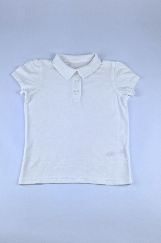 5-6y White Polo Shirt