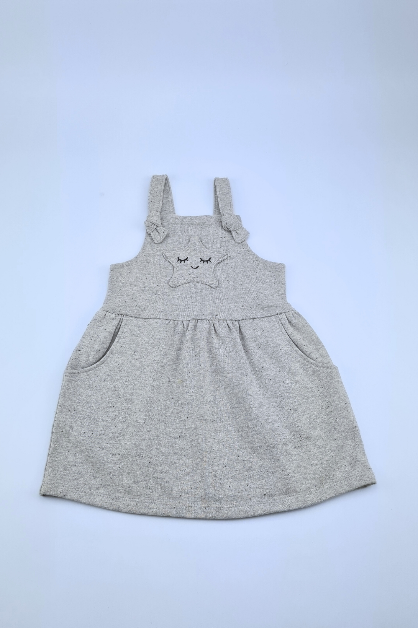 12-18m Precuddled Star Grey Dress