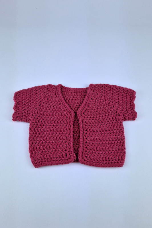 0-6m Crochet Fairy's Open Cardigan 