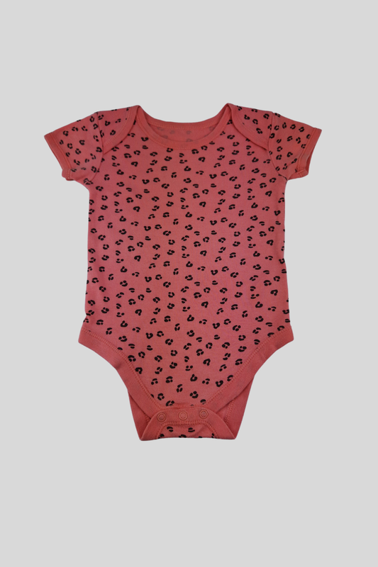 12-18m Animal Print Pink Bodysuit