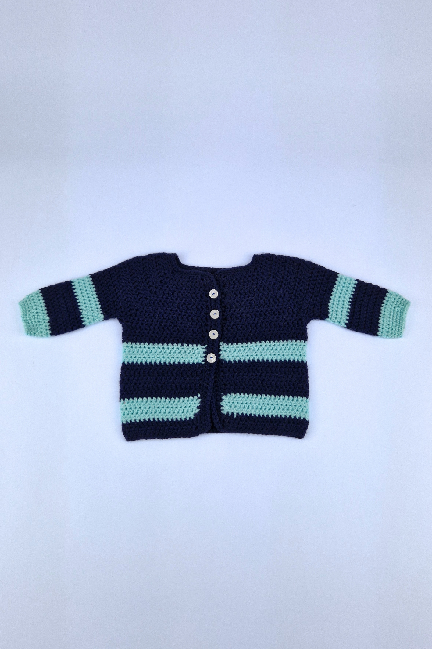 0-6m Crochet Fairy's Bluey Cardigan