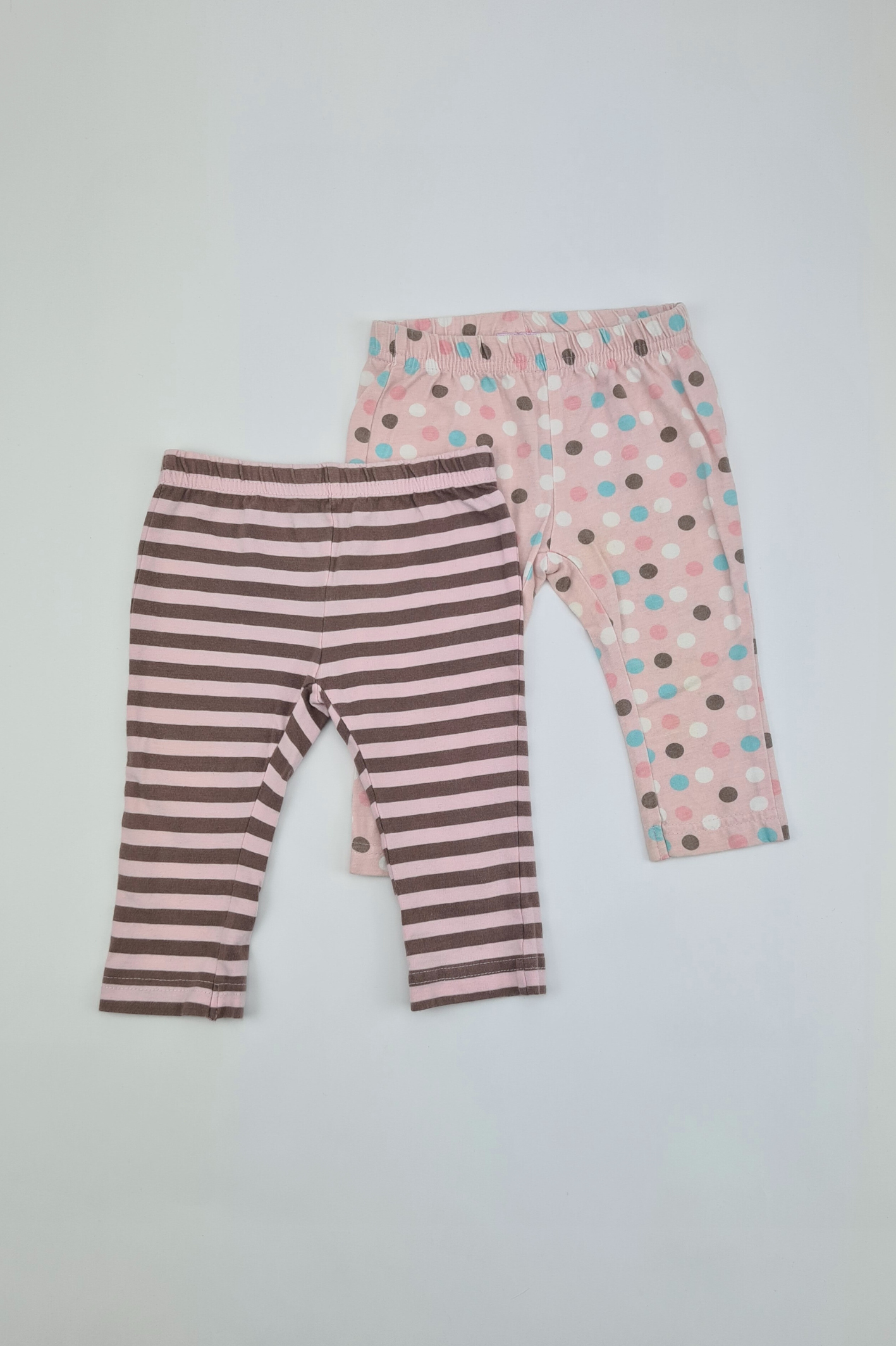 3-6 mois - Pack pantalon rose et gris