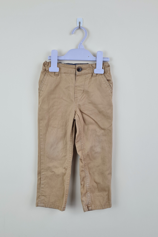 2-3y - Light Brown Straight Trousers