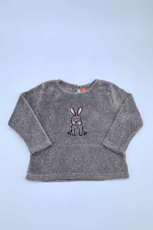 12-24m Baby Bunny Grey Top