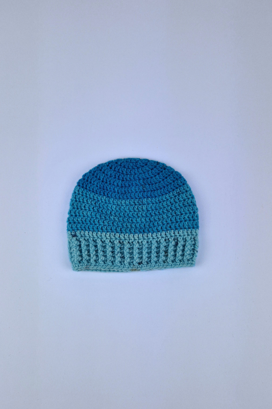 0-3m Crochet Fairy's Colour Block Beanie