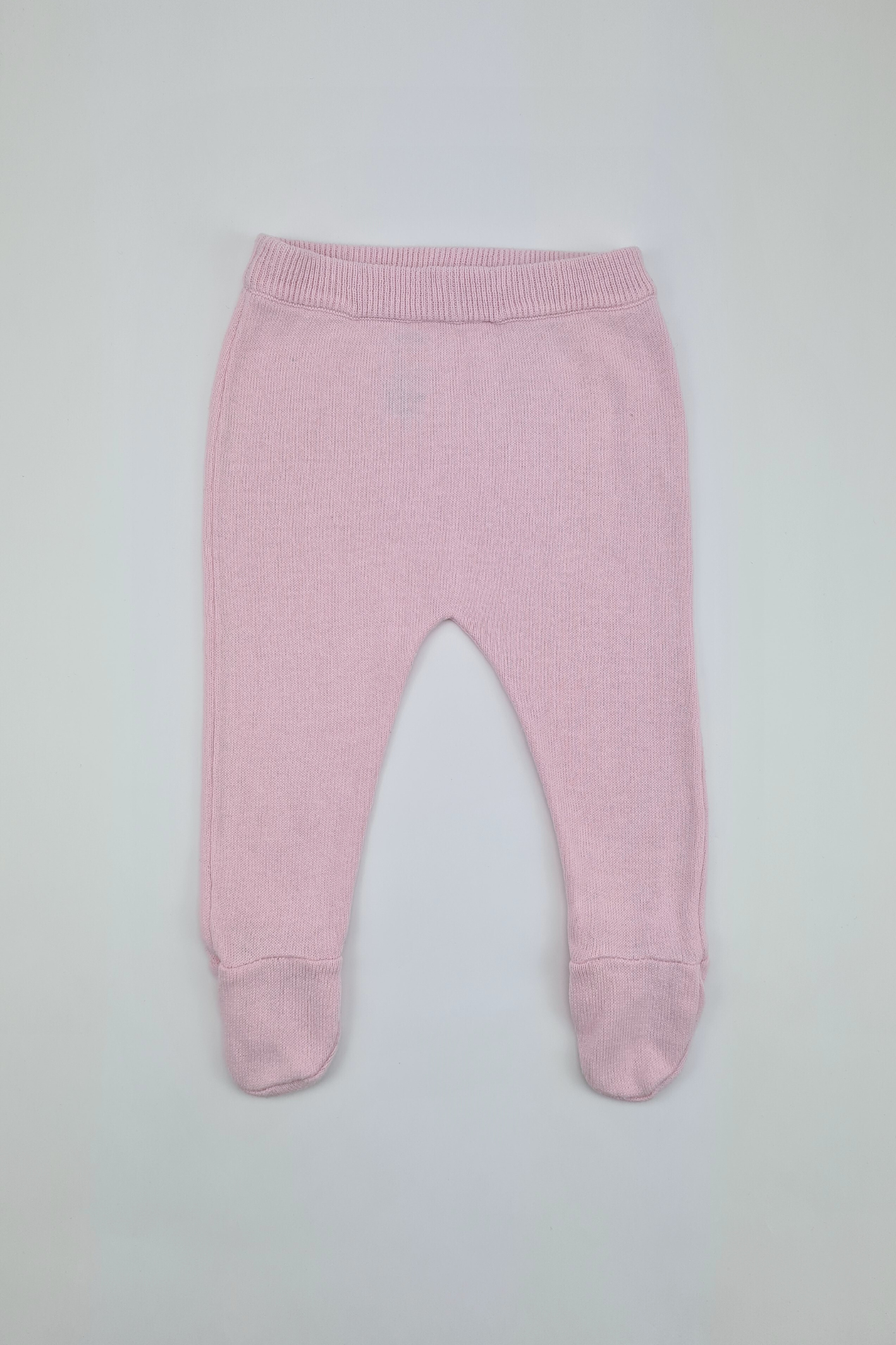 3-6m - Pink Knitted Leggings