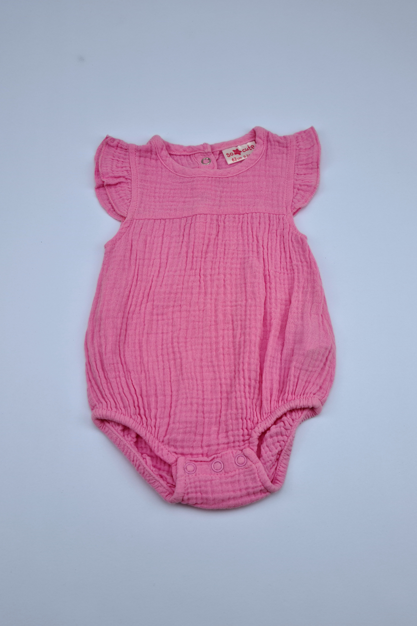 0-3m So Cute Pink Bodysuit