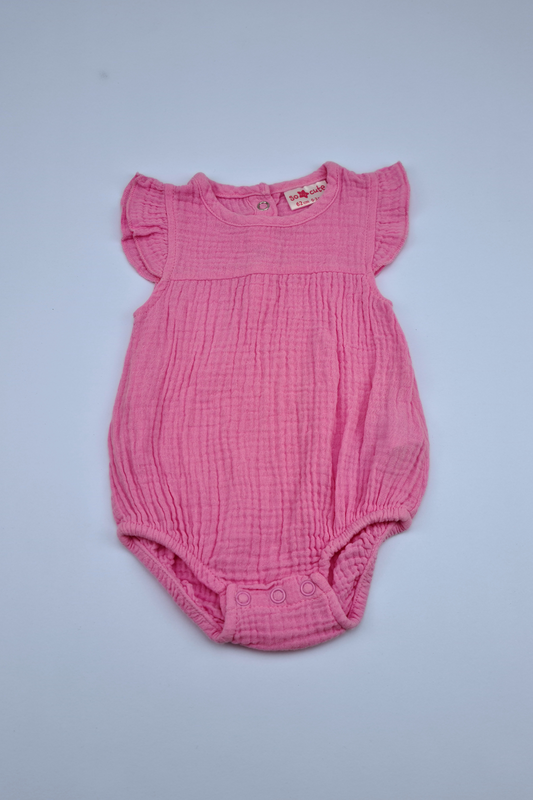 0-3m So Cute Pink Bodysuit