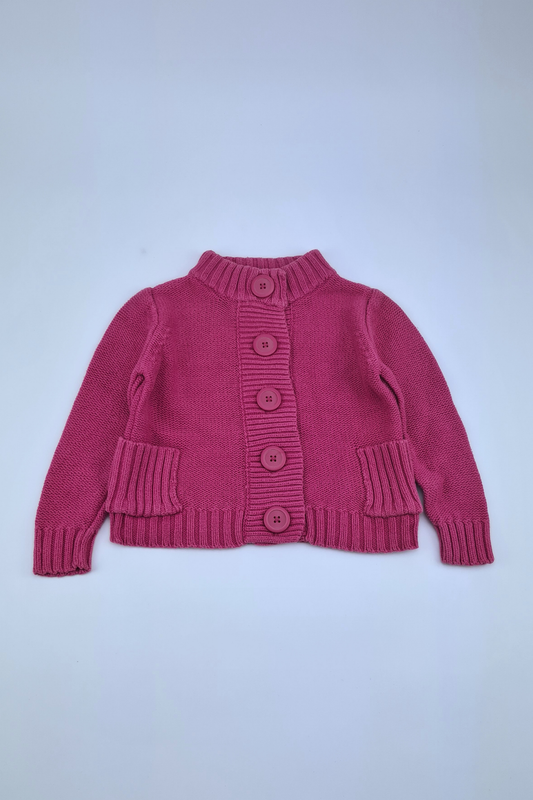 18-24m Pink Knitted Cardigan