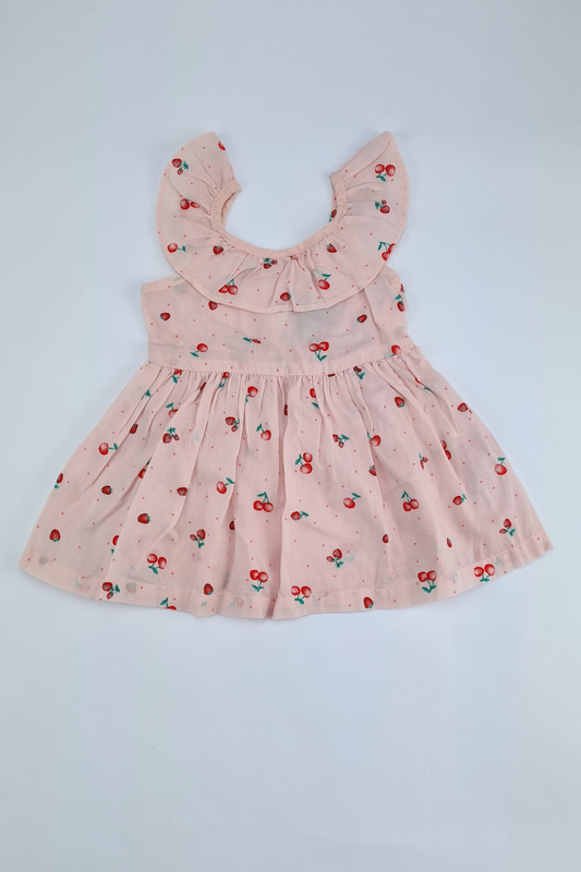 3-6m - Summer Fruit Pink Dress (Primark)