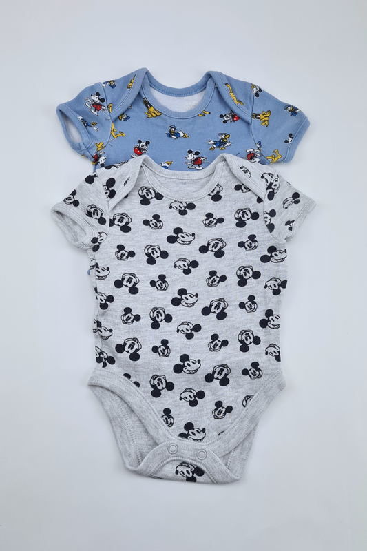 0-3m - 2Pack Disney Character Bodysuit

(George)

100% Cotton 

Like New
