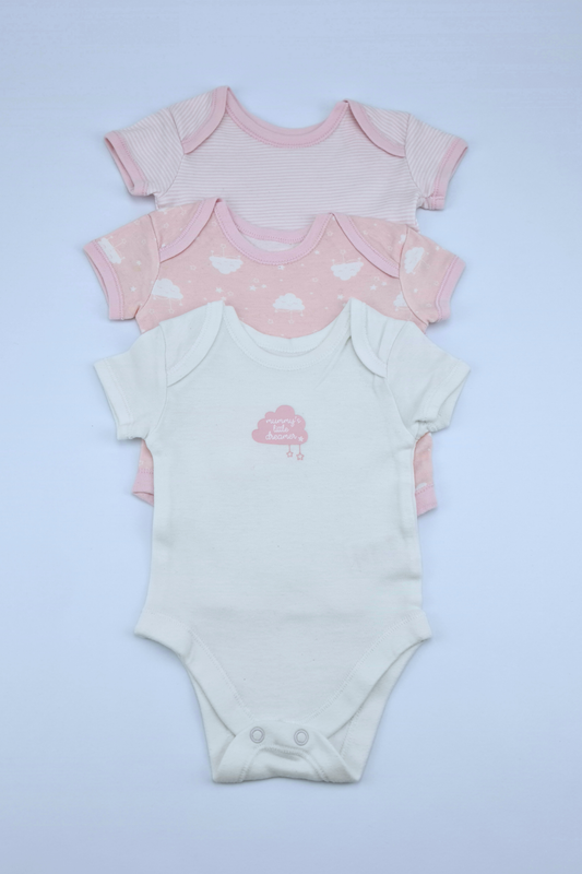 0-3m Little Dreamer 3Pack Bodysuit