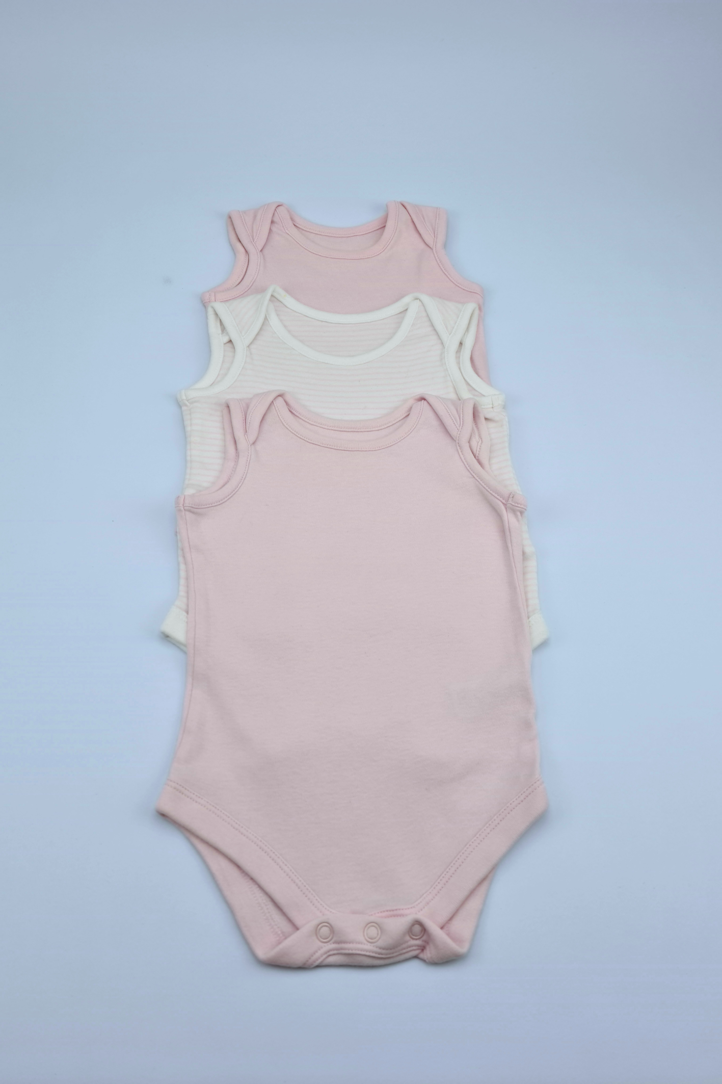 3-6m Pink Bodysuit 3 Pack Set