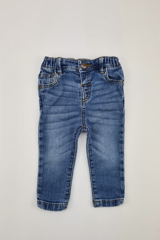 6-9m - Blue Denim Jeans (Next)