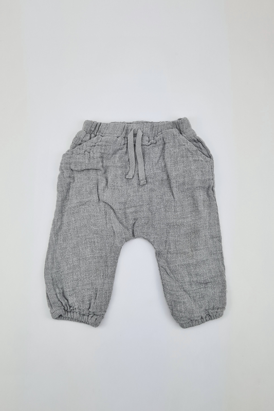 6-9m - Pantalon Gris (Matalan)