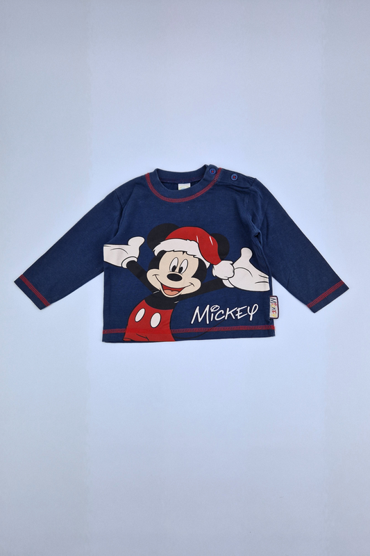 9-12m Disney Baby Longsleeve Christmas T-shirt