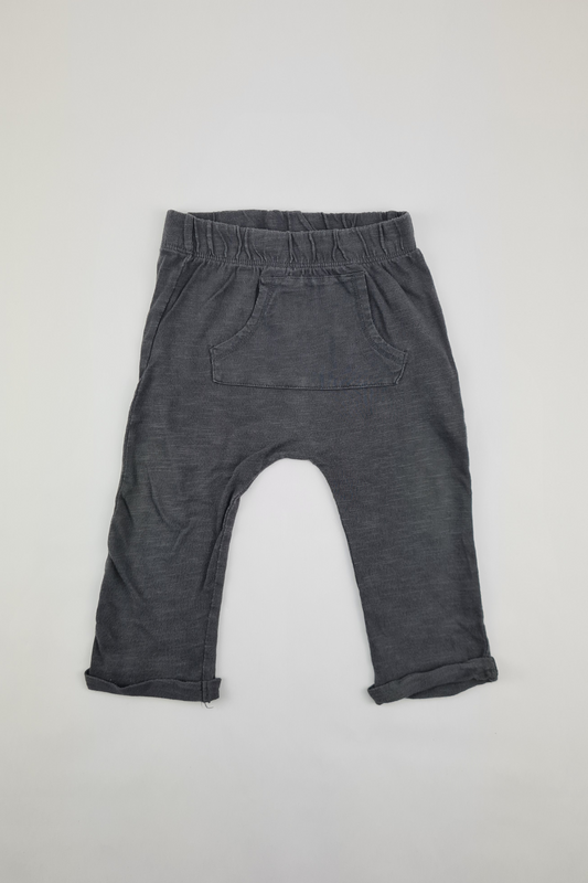 9-12m - Pantalon de jogging charbon