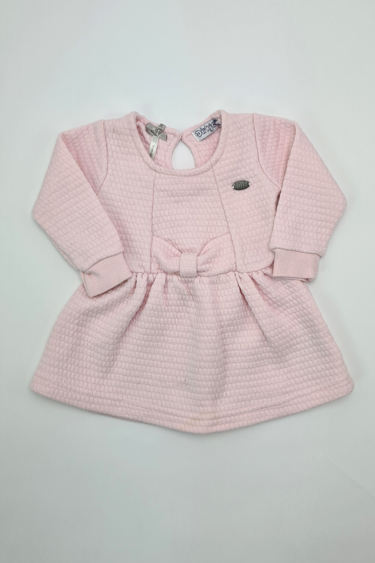 Newborn - Long Sleeve Pink Dress (Dirkje)