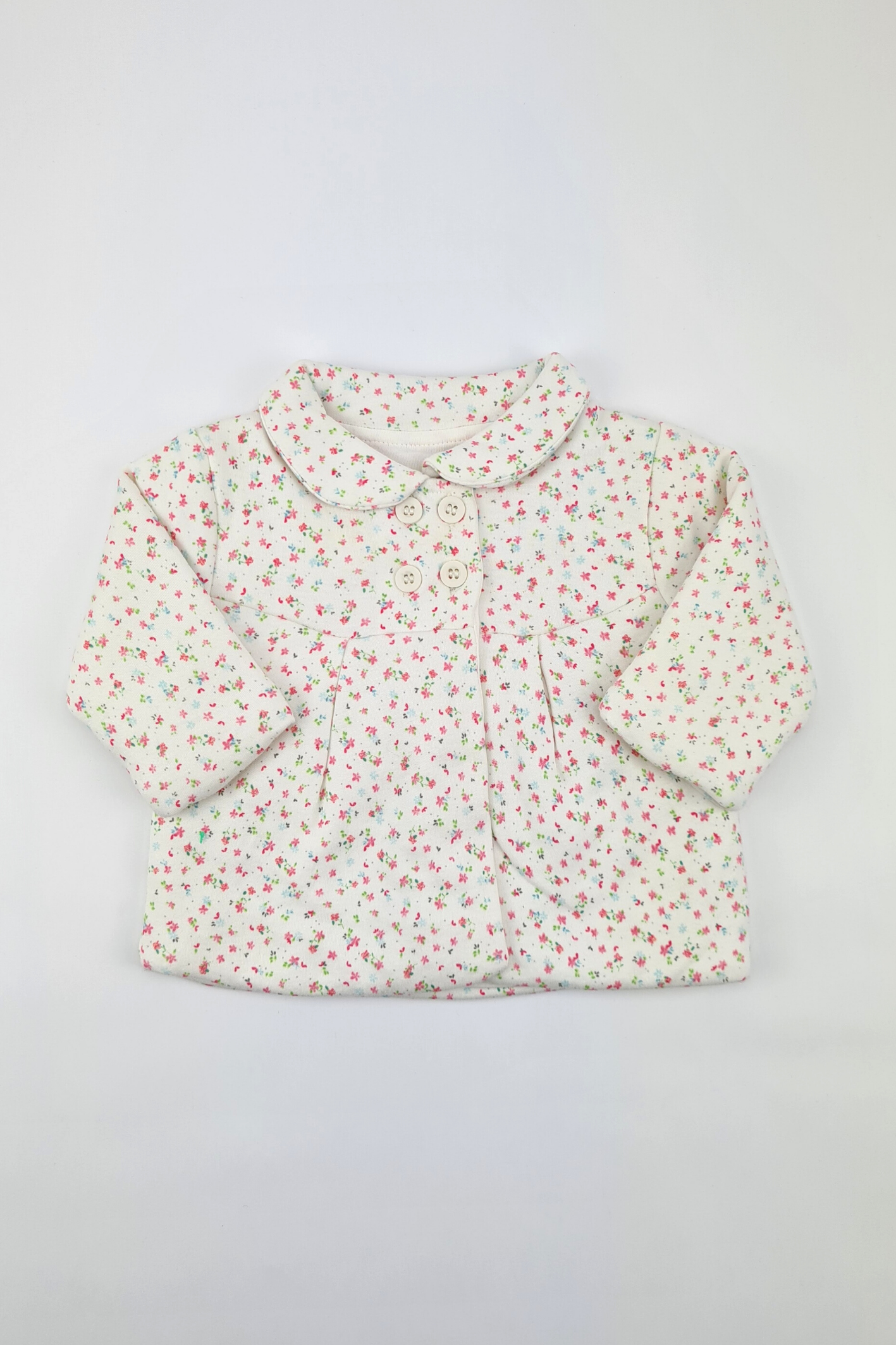 Neugeborenes – 4,5 kg schwerer Mantel mit Blumendruck (Mothercare)