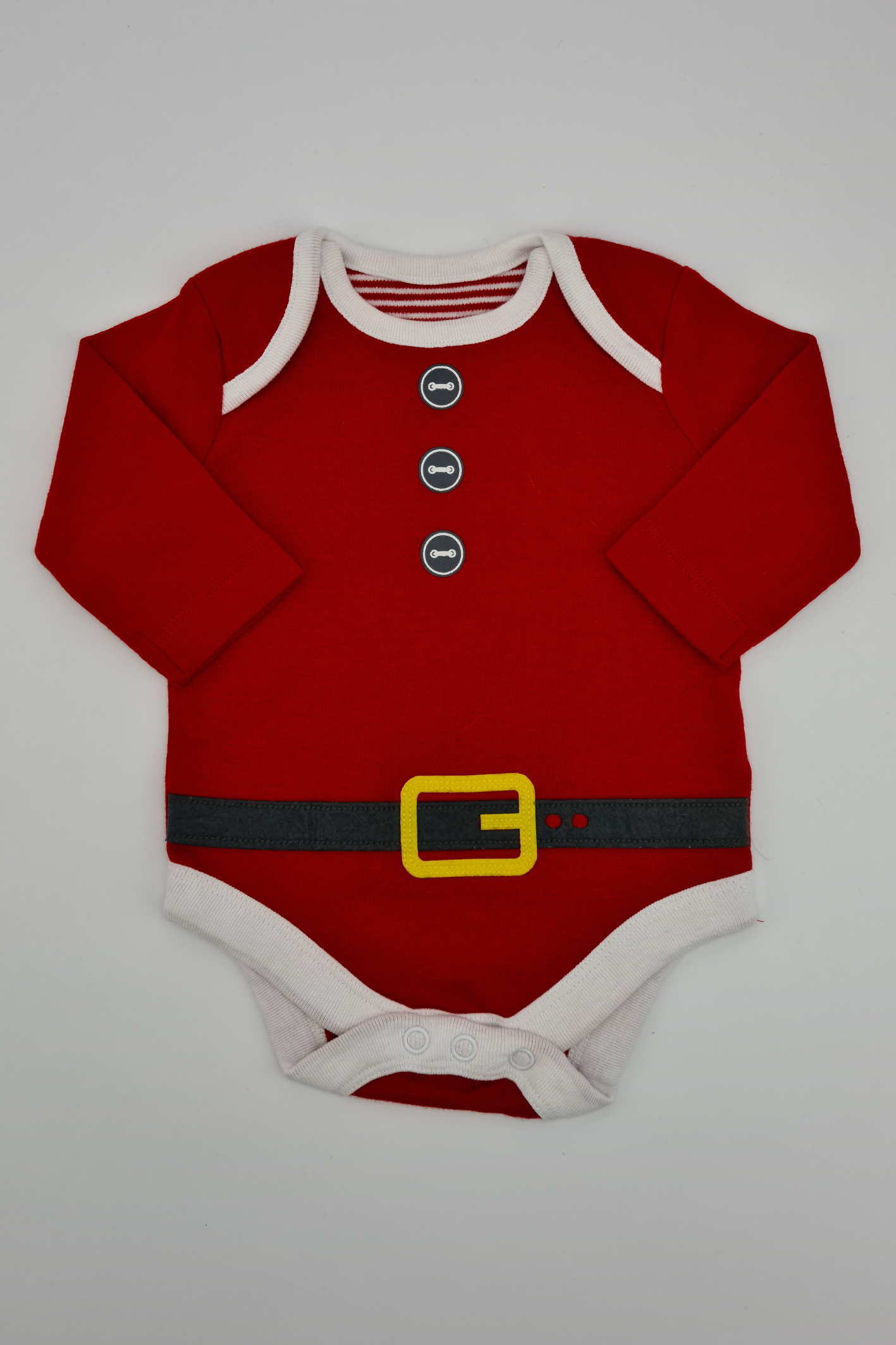 1 m (10 lbs) – Weihnachtsmann-Body (Mothercare)