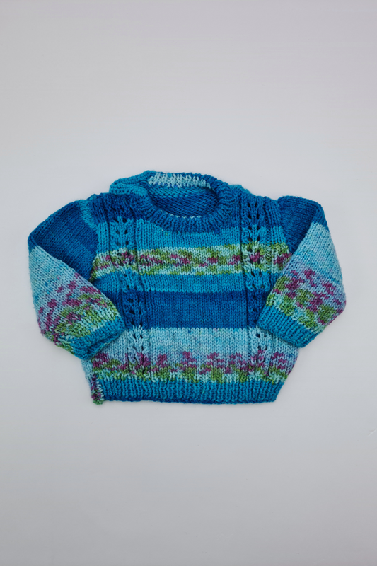 6-9m - Blue Knitted Sweater