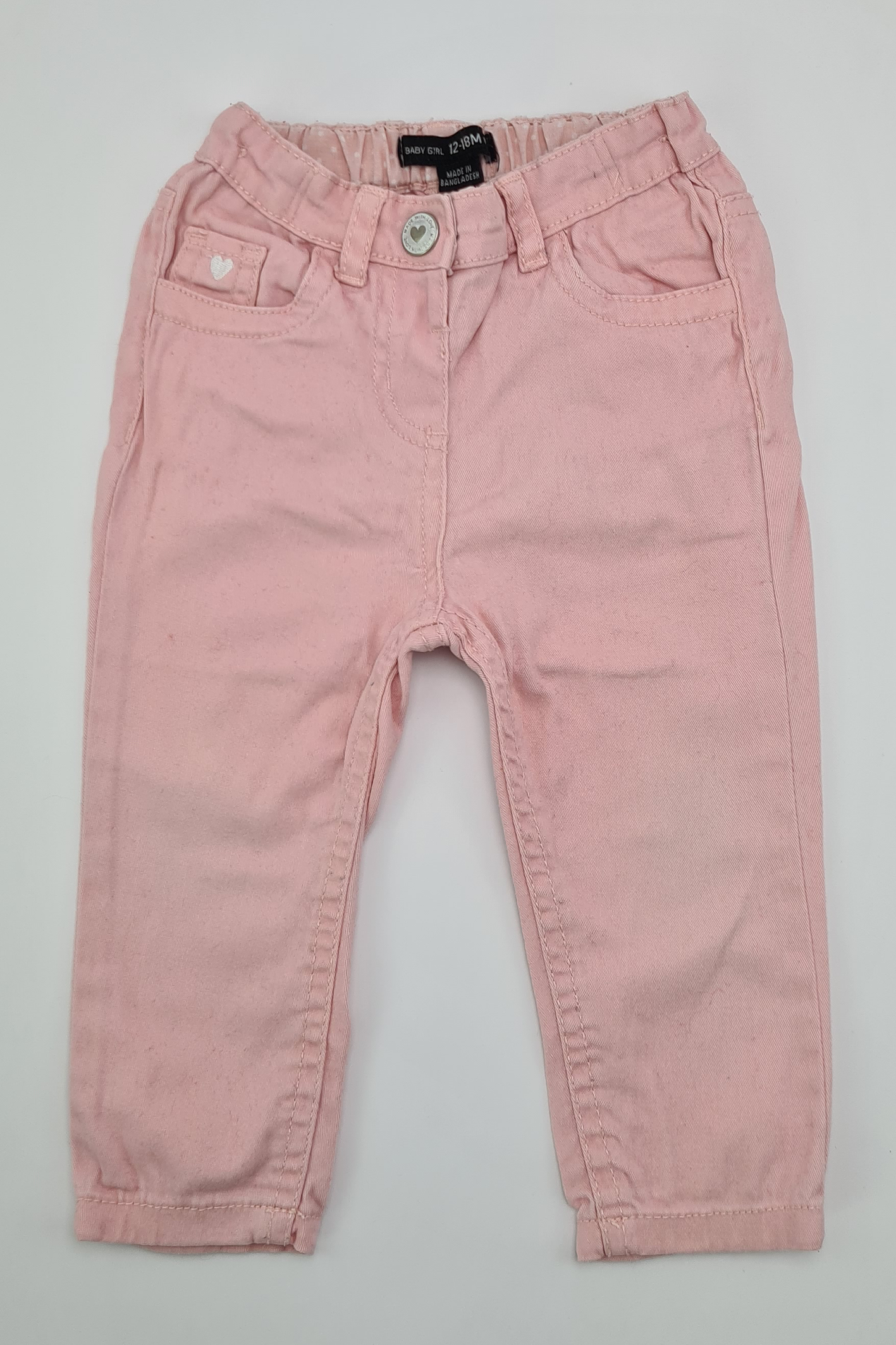 12–18 Monate – rosa Jeans