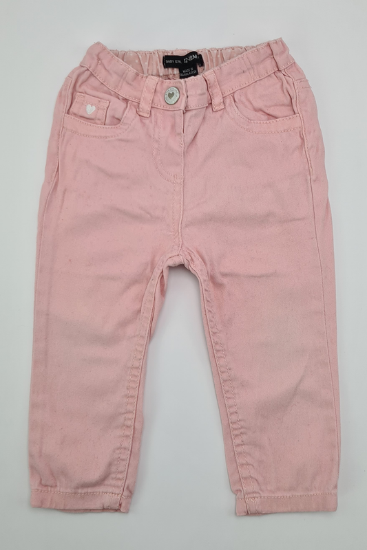 12–18 Monate – rosa Jeans