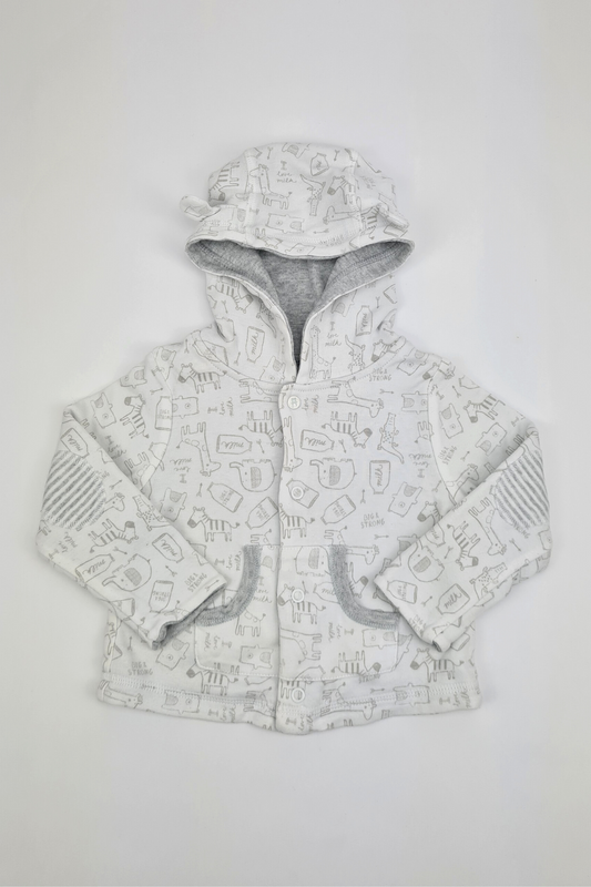 6-9m - 'Big & Strong' Hooded Jacket