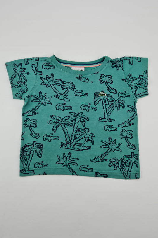 12–18 Monate – Palmen-T-Shirt (Lacoste)