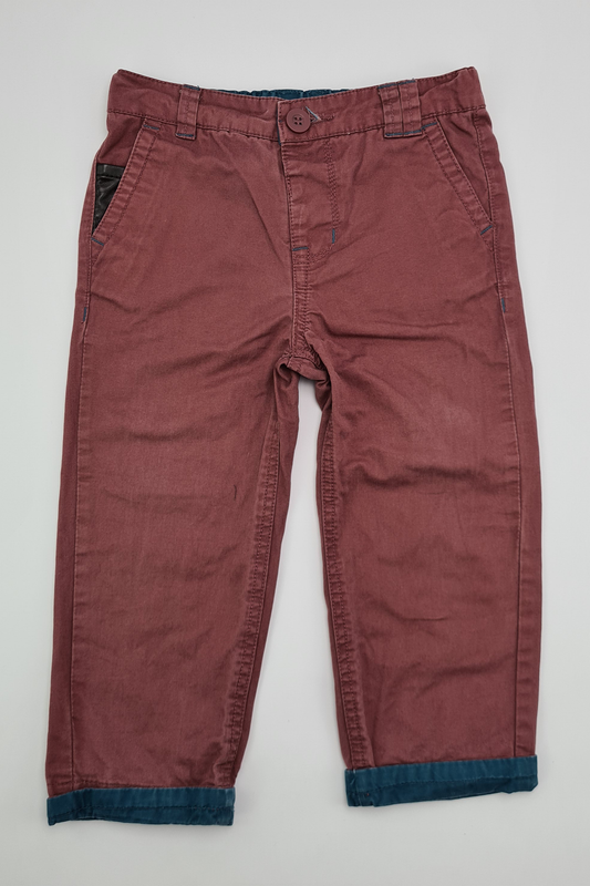 18-24m - Maroon Trousers (M&Co)