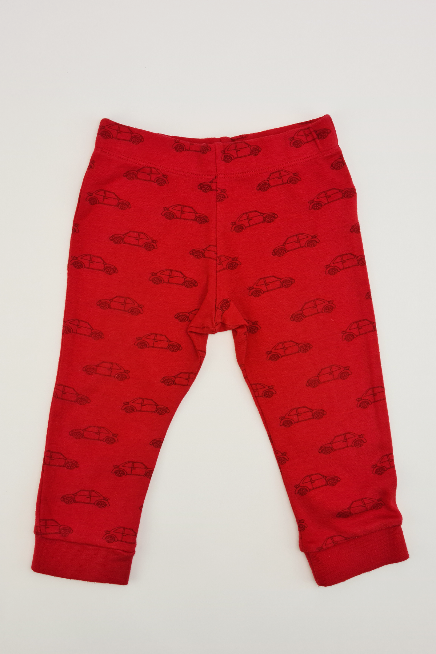 9-12m - Red car pyjama bottoms