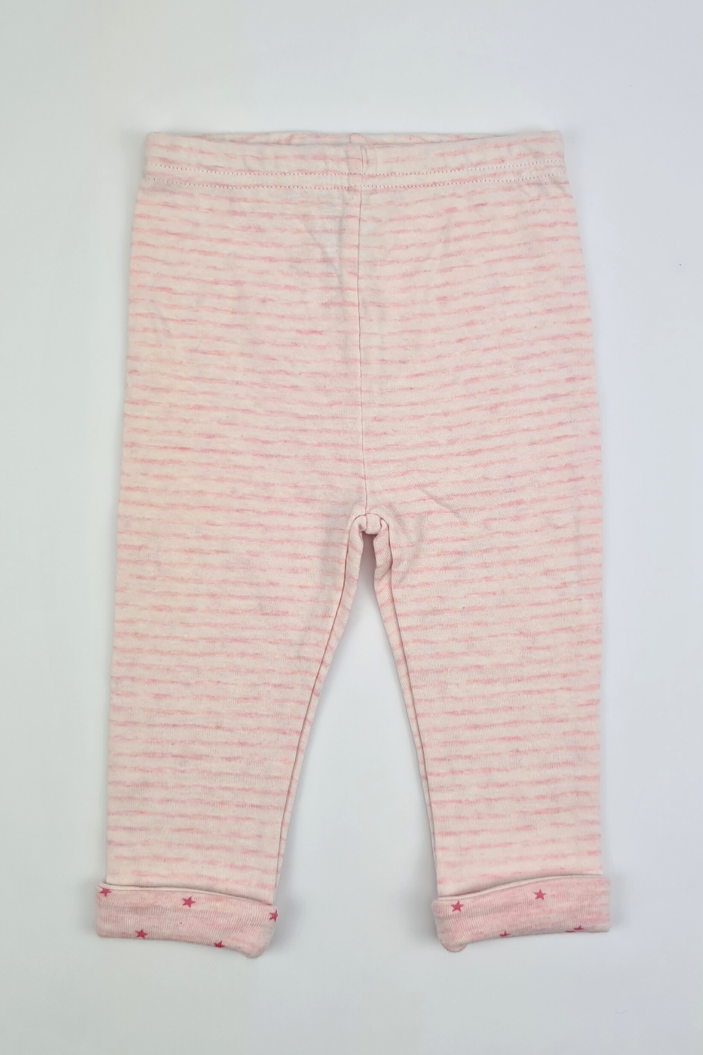 6-9m - Pink Stripe Leggings (F&F)