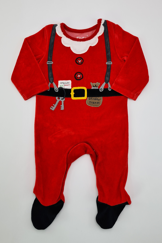 0–3 Monate – Weihnachtsmann-Schlafanzug (F&amp;F)