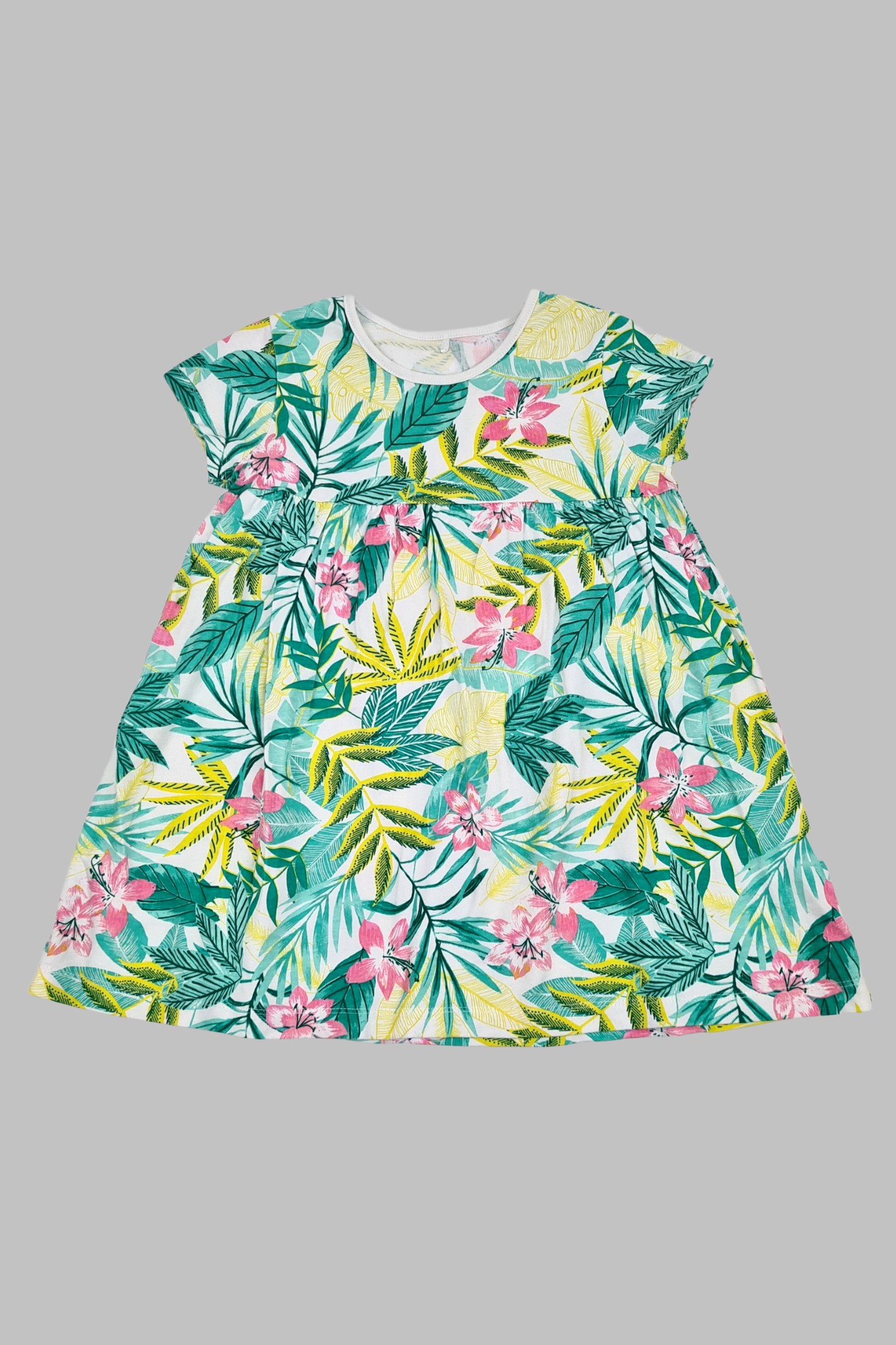 2-3y - 100% Cotton Floral Print Dress (George)