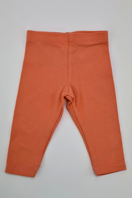 0–3 m – orangefarbene Leggings