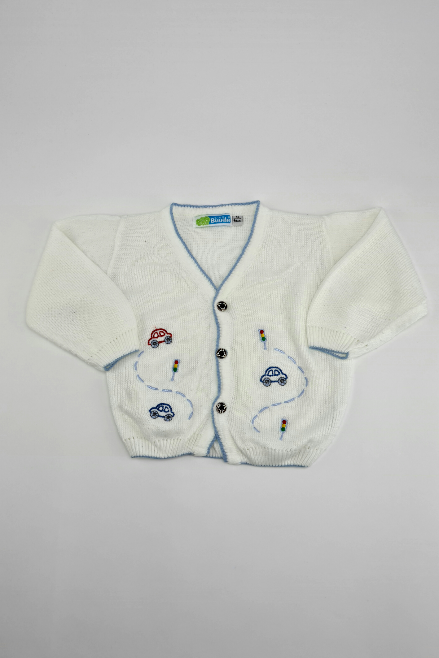 9m - Car Embroidered Cardigan
