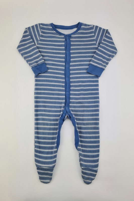 12-18m - Striped Sleepsuit