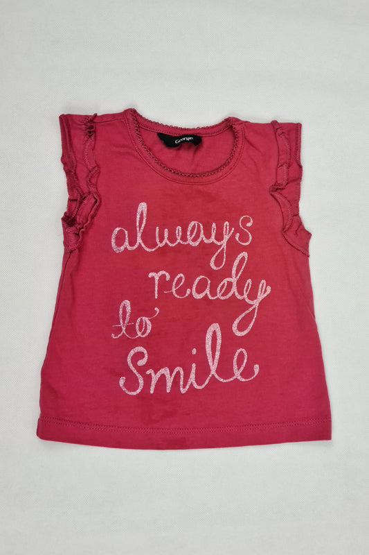 Always Ready To Smile Red Top - Precuddled.com