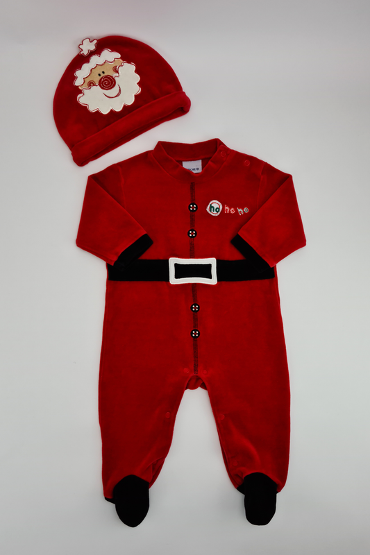 3-6 mois - Combinaison Père Noël avec chapeau assorti (Cherokee)