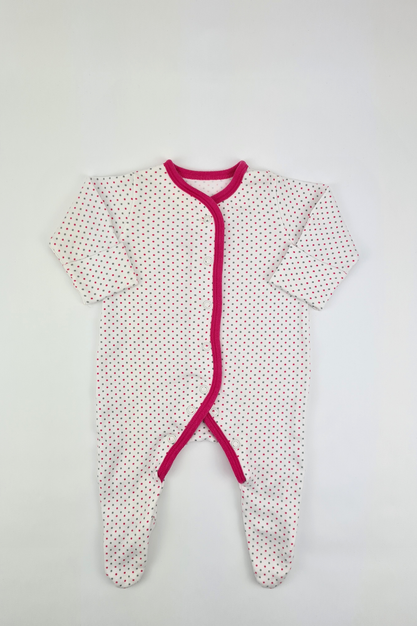 Neugeborene – Schlafanzug mit Punktmuster