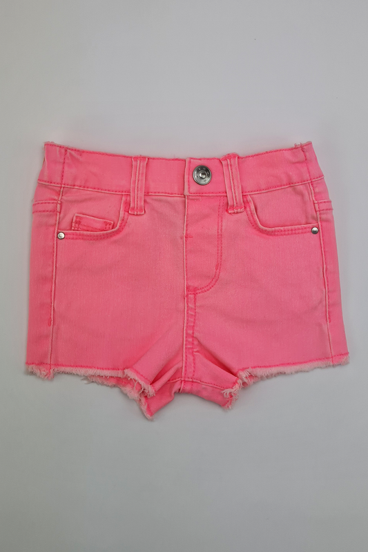 9–12 m – rosa Shorts
