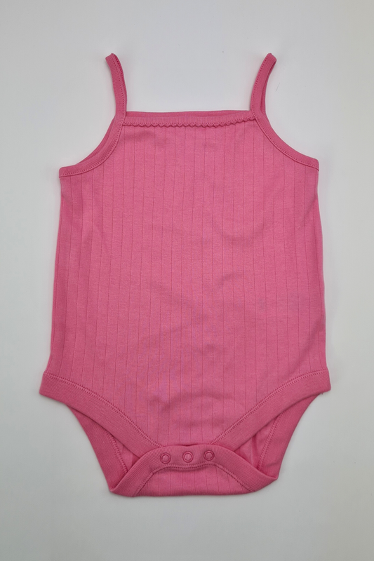 12-18m - Pink Sleeveless Bodysuit