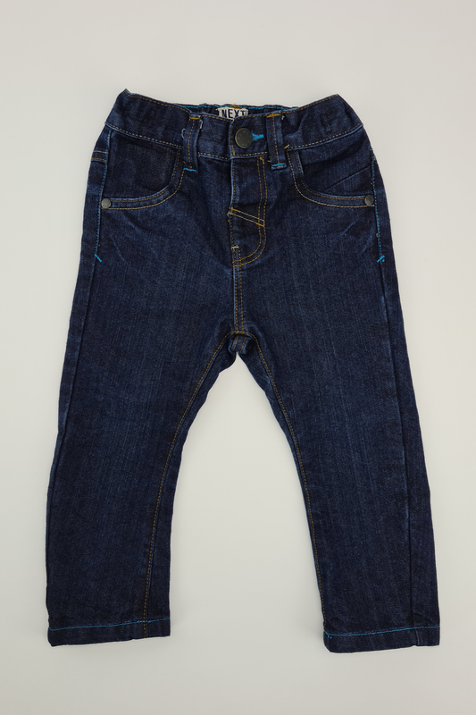12-18m - Dark blue jeans (Next)