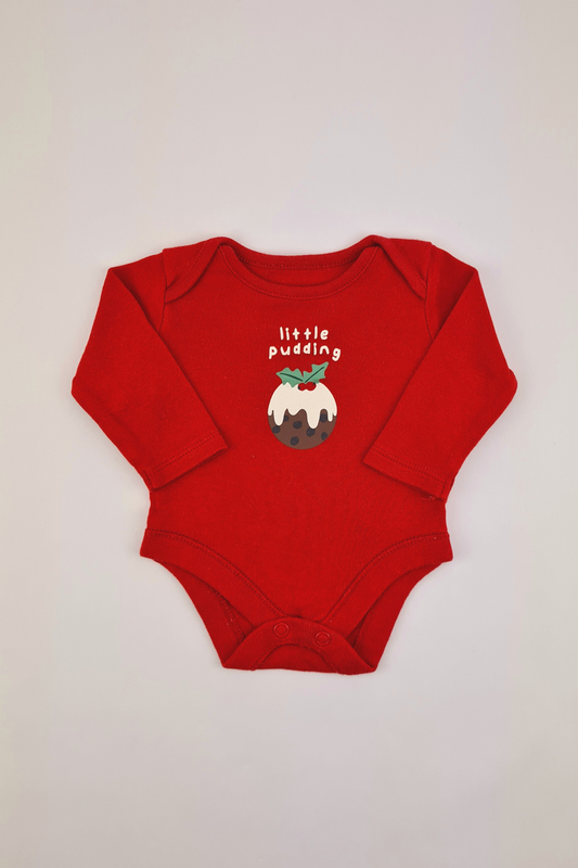 Newborn - 7lbs 'Little Pudding' Bodysuit (F&F)