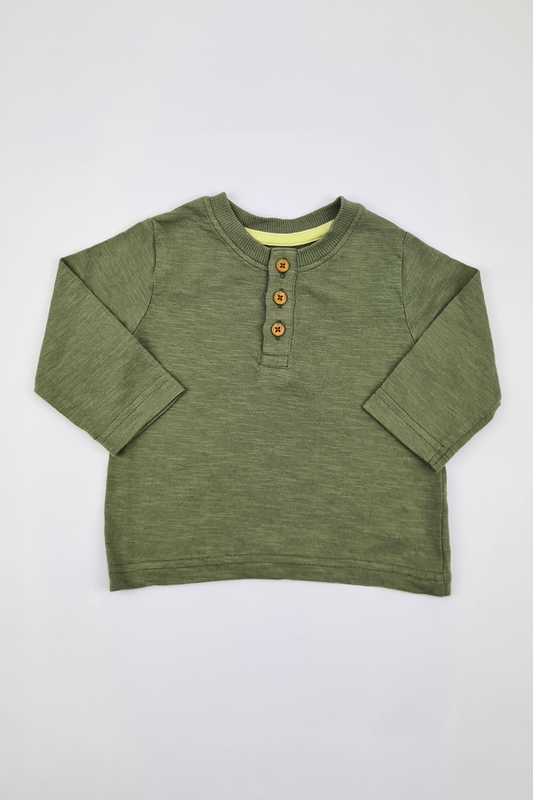 3–6 m – Waldgrünes T-Shirt