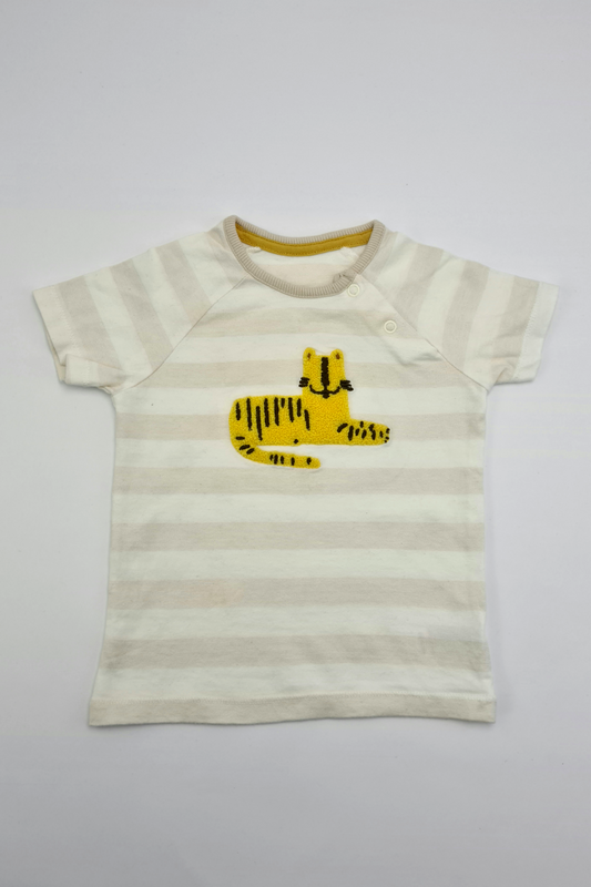 9–12 Monate – Tiger-T-Shirt aus 100 % Baumwolle (George)