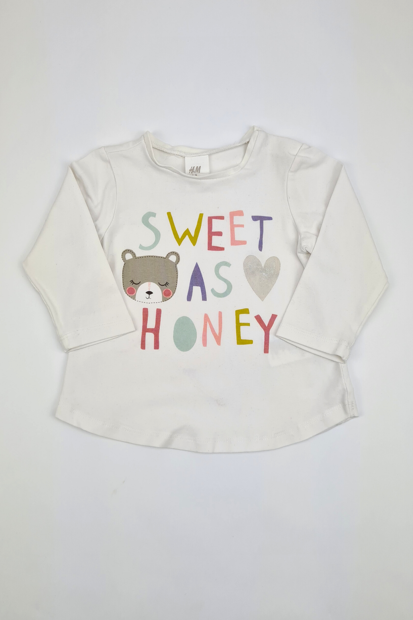 6-9m - 'Sweet As Honey' T-shirt (H&M)